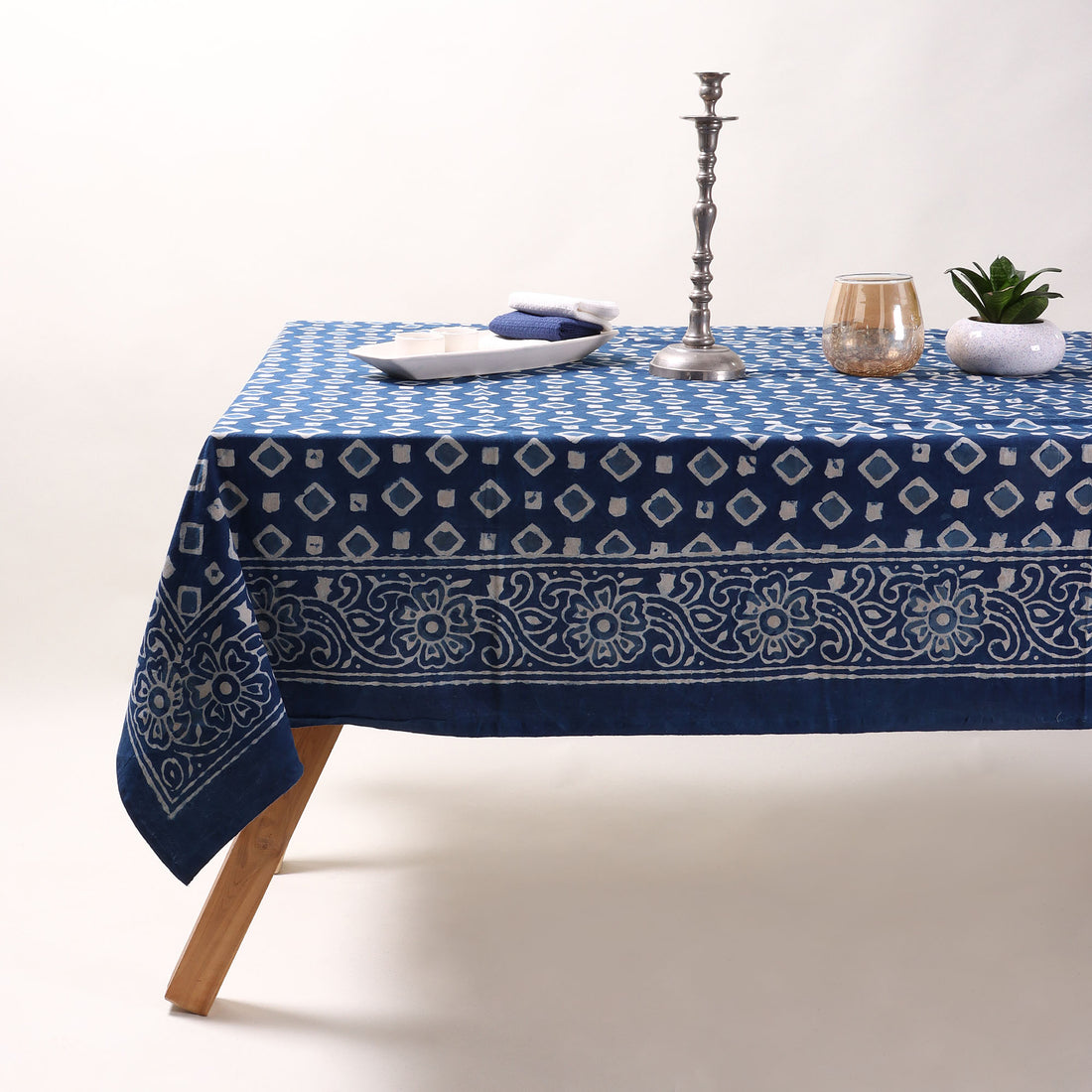 Soft Cotton TableCloth Hand Block Printed
