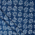 Indigo Leaf Print Cotton Kantha Fabric