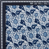 Floral Printed Hand Block Cotton Kantha Fabric