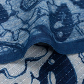 Floral Printed Hand Block Cotton Kantha Fabric