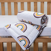 Rainbow Hand Block Print Cotton Soft Baby Blankets