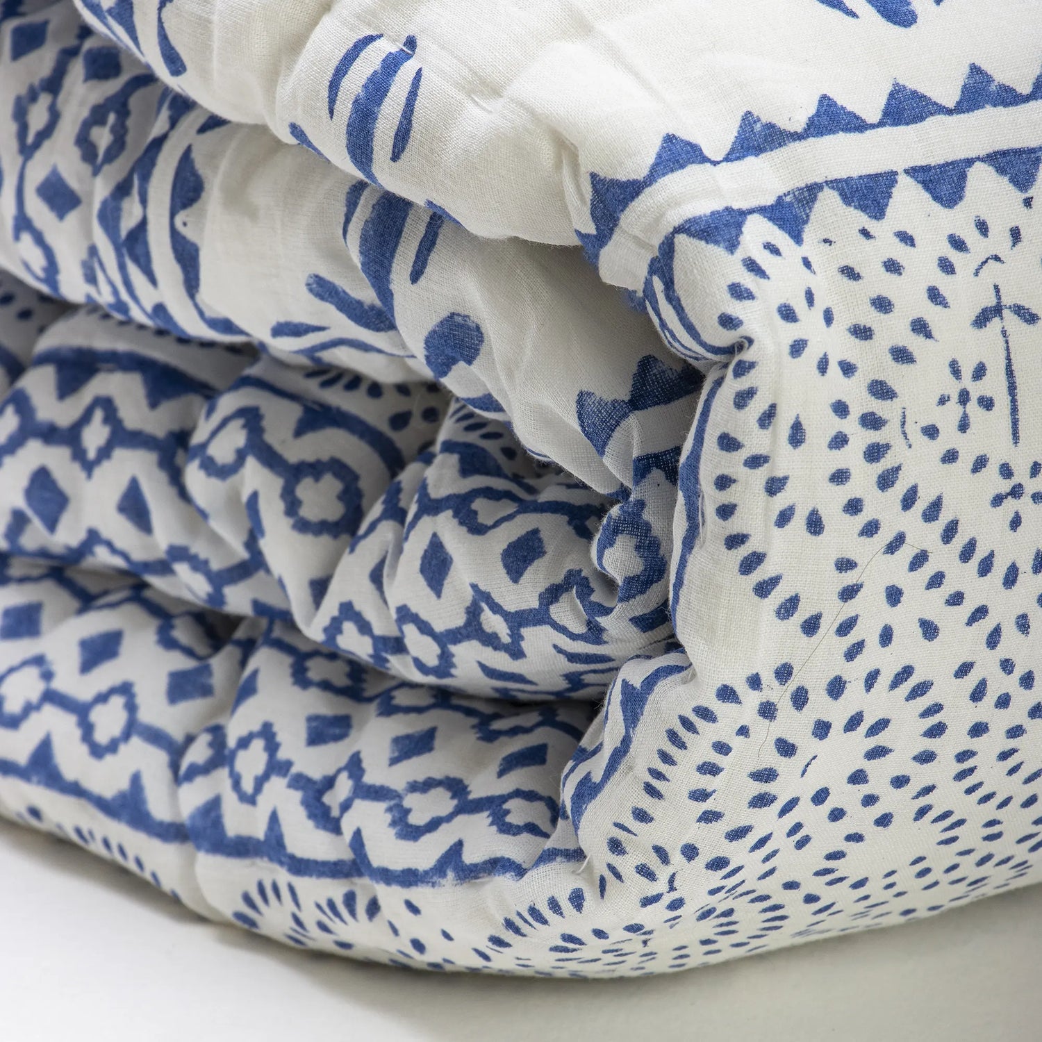Handmade Printed Cotton Jaipuri Quilts