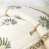 Palm Print Soft Cotton Jaipuri Quilt