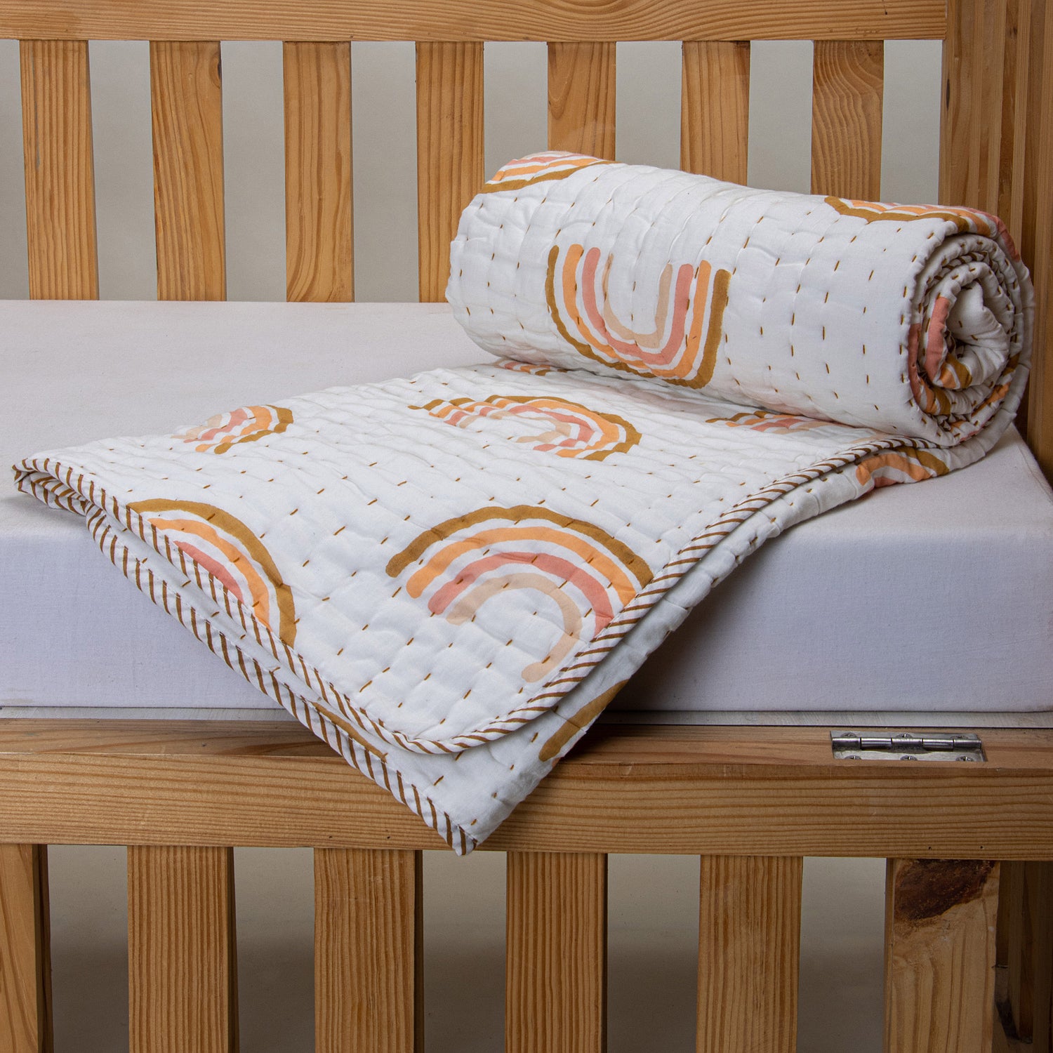 Buy Rainbow Soft Mulmul Cotton Baby Blanket Online – DMAASA