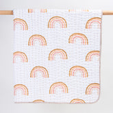 Rainbow Soft Mulmul Cotton Baby Blanket Online