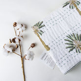 Green Palm Tree Soft Cotton Swaddle Blankets