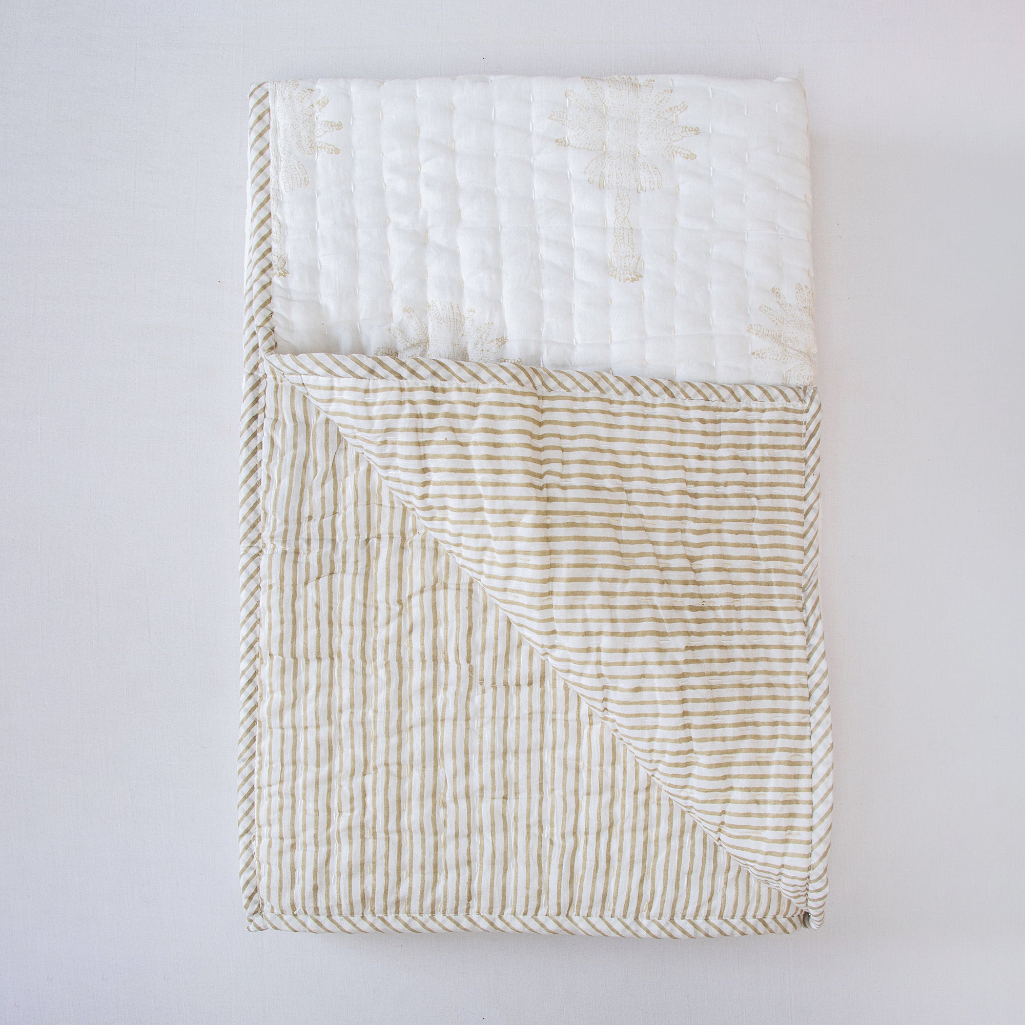 Stripes Print Cotton Baby Wrap Blanket