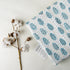 Sky Blue Floral Soft Cotton Baby Receiving Blankets