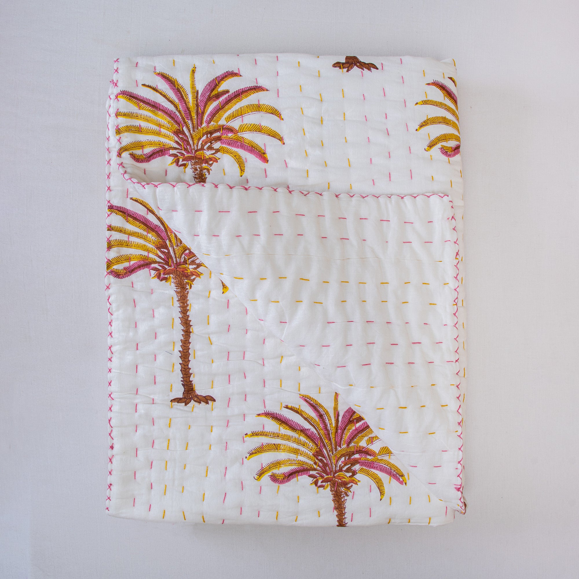 Yellow Palm Print Best Baby Blanket Price Online