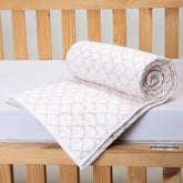 Pink Wave Print Soft & Comfort Baby Wrap Blanket