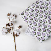 Purple Floral Print Soft Modern Baby Blankets