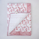 Maroon Organic Cotton Supper Soft Cute Blankets