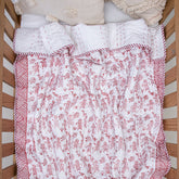 Maroon Organic Cotton Supper Soft Cute Blankets