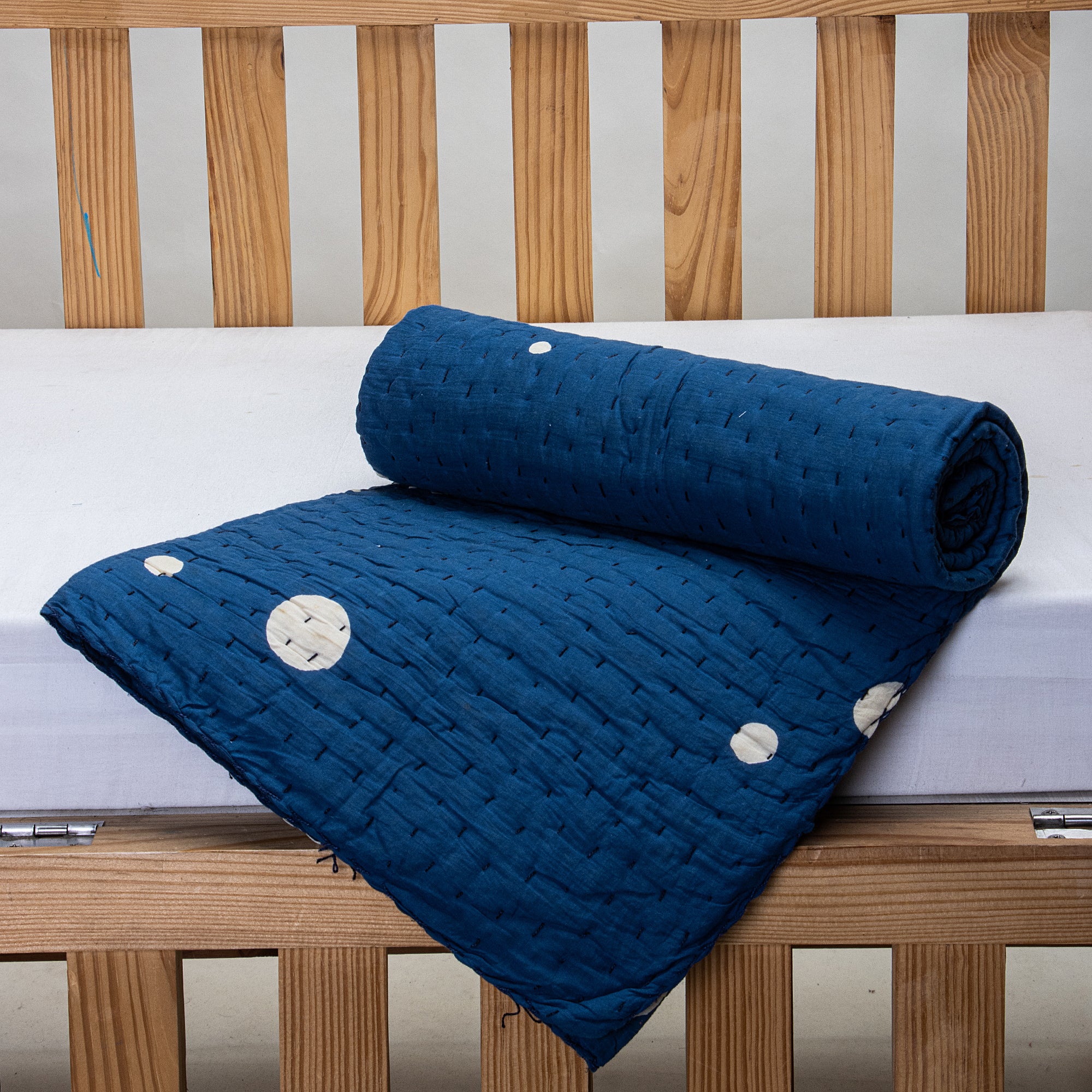 Blue Pure Cotton Soft Personalized Baby Blankets