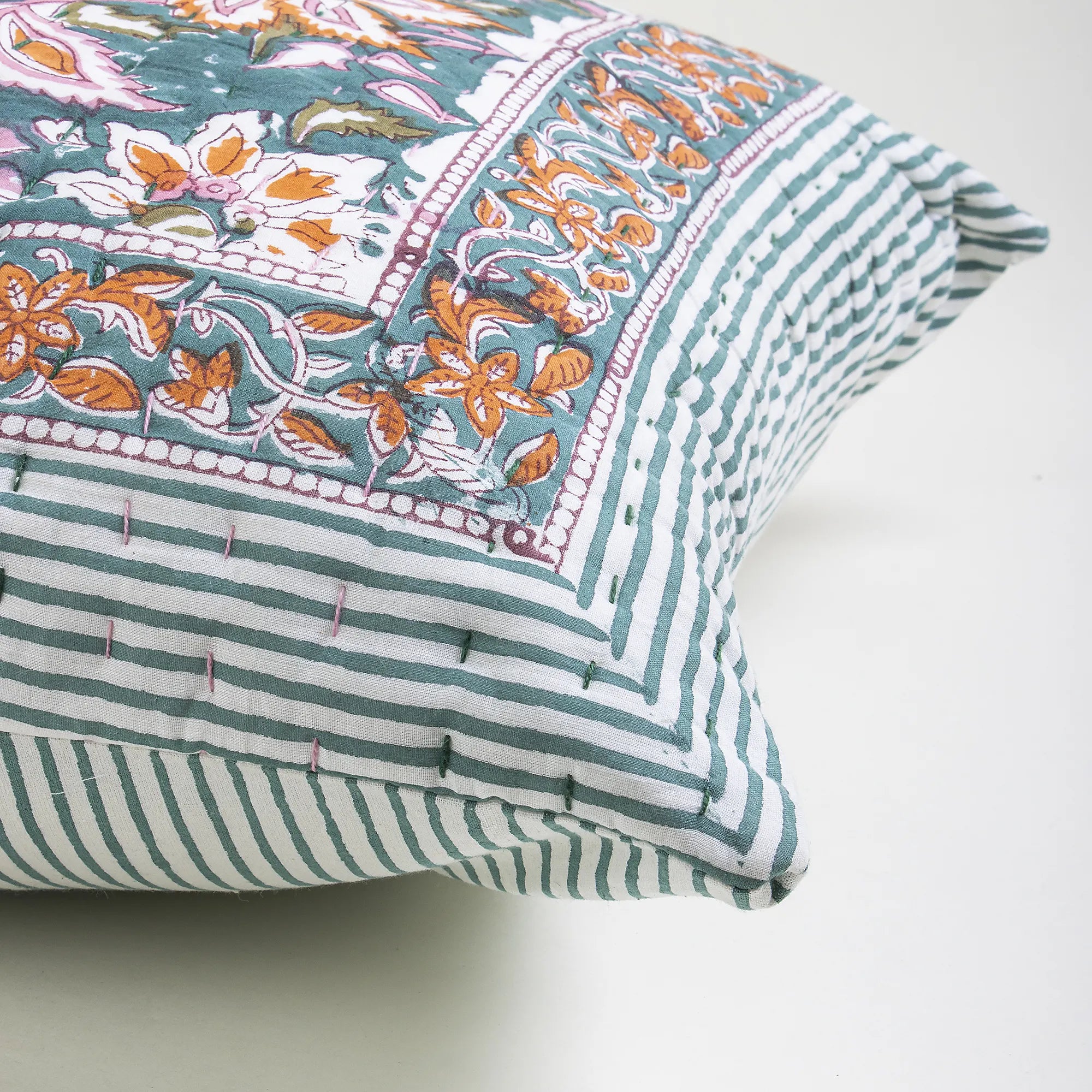 Flower Print Cotton Pillow Covers