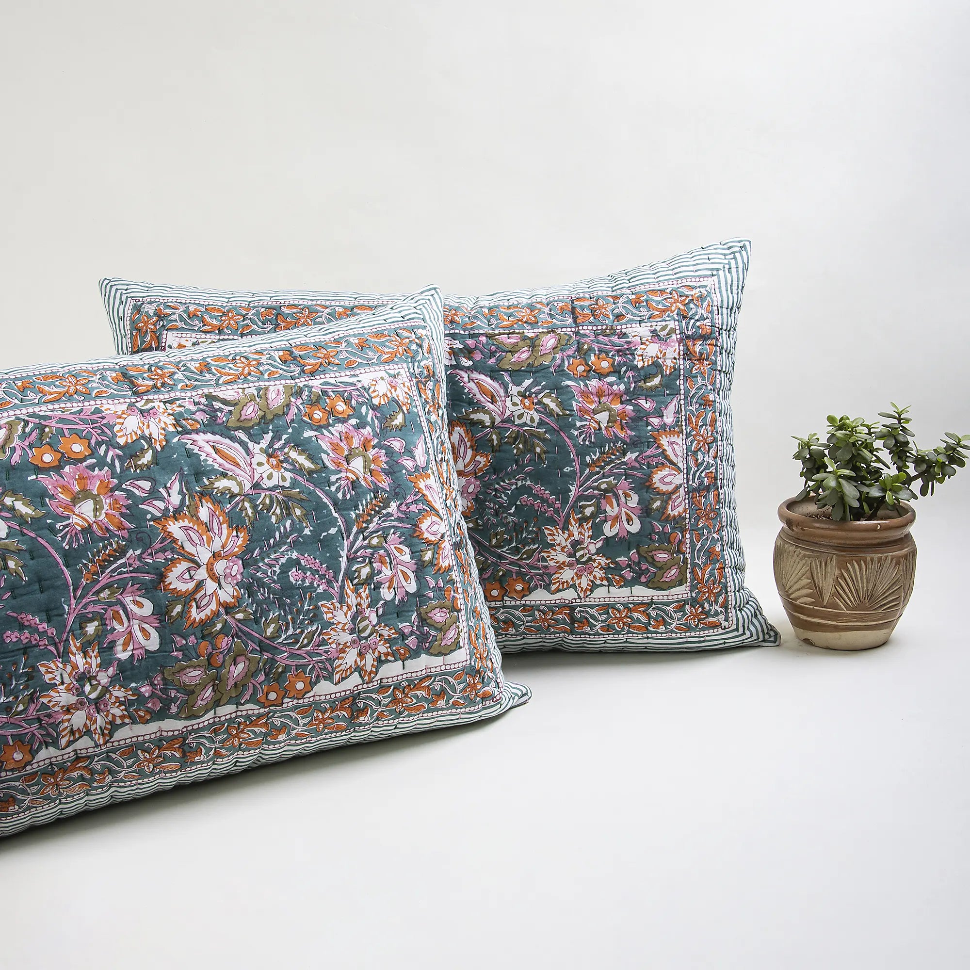 Cotton jaipuri kantha Quilts Multicolor Floral Pattern