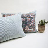 Flower Print Cotton Pillow Covers