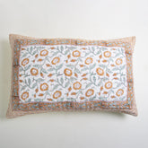 Pillow Case Handmade Floral Print Cotton Kantha