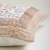 Pillow Case Handmade Floral Print Cotton Kantha