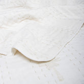 Reversible Hand Block Print Cotton Kantha Quilt Blanket