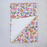 Natural Pink Floral Design Soft Baby Blanket