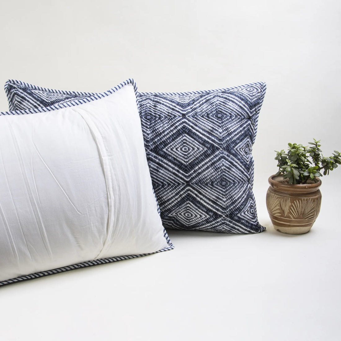 Ikat Print Soft Cotton Pillow Covers