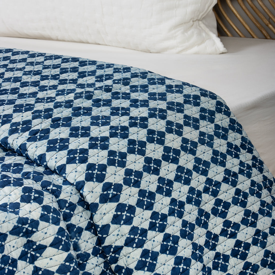 Indigo Blue Soft Cotton Jaipuri Quilts