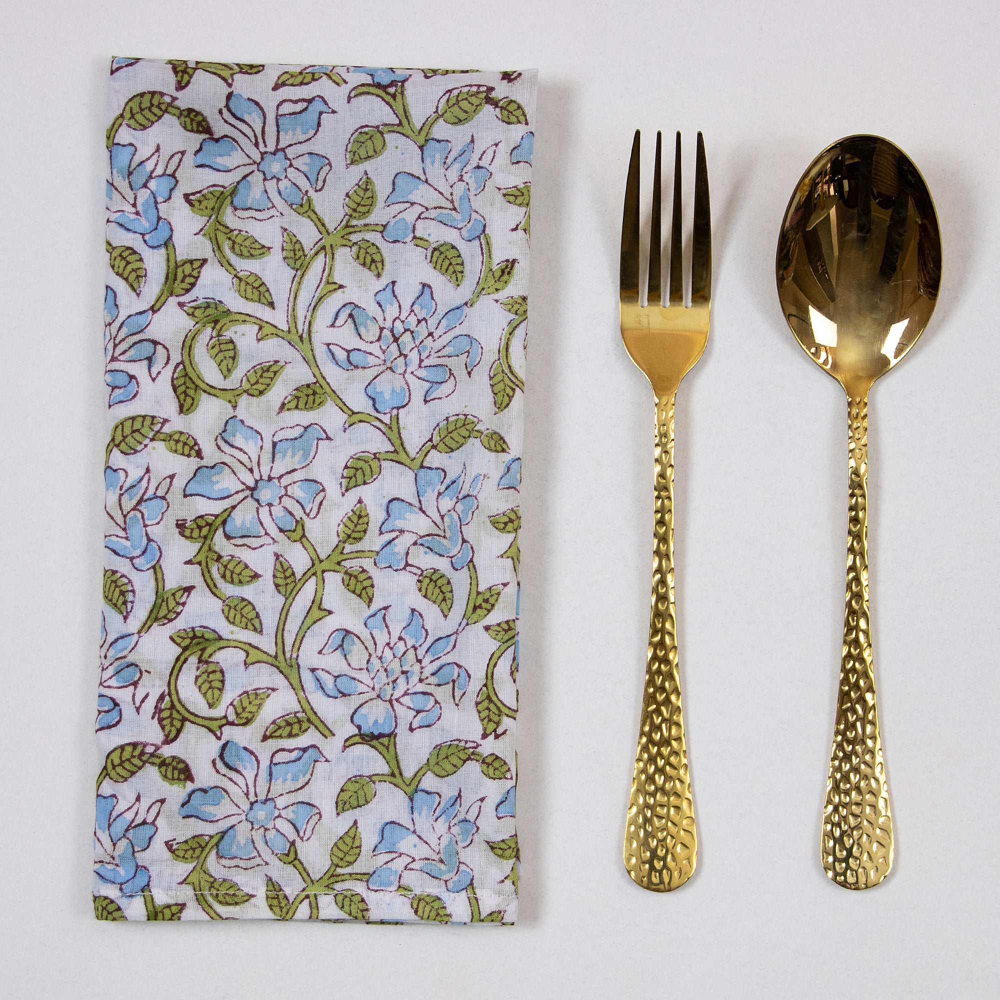 Flower Printed Soft Cotton Dining Table Napkins
