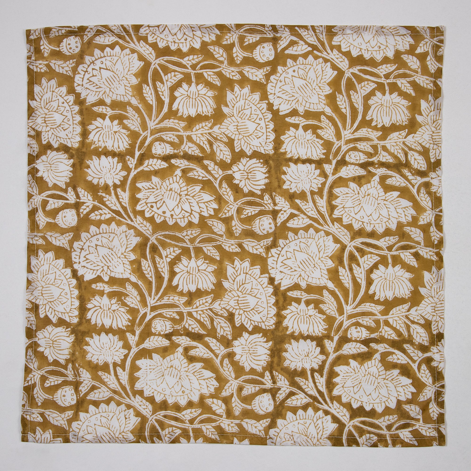 Flower Printed Soft Cotton Cloth Table Napkins Reusable