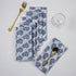 Hand Block Flower Print Cotton Dinner Napkins