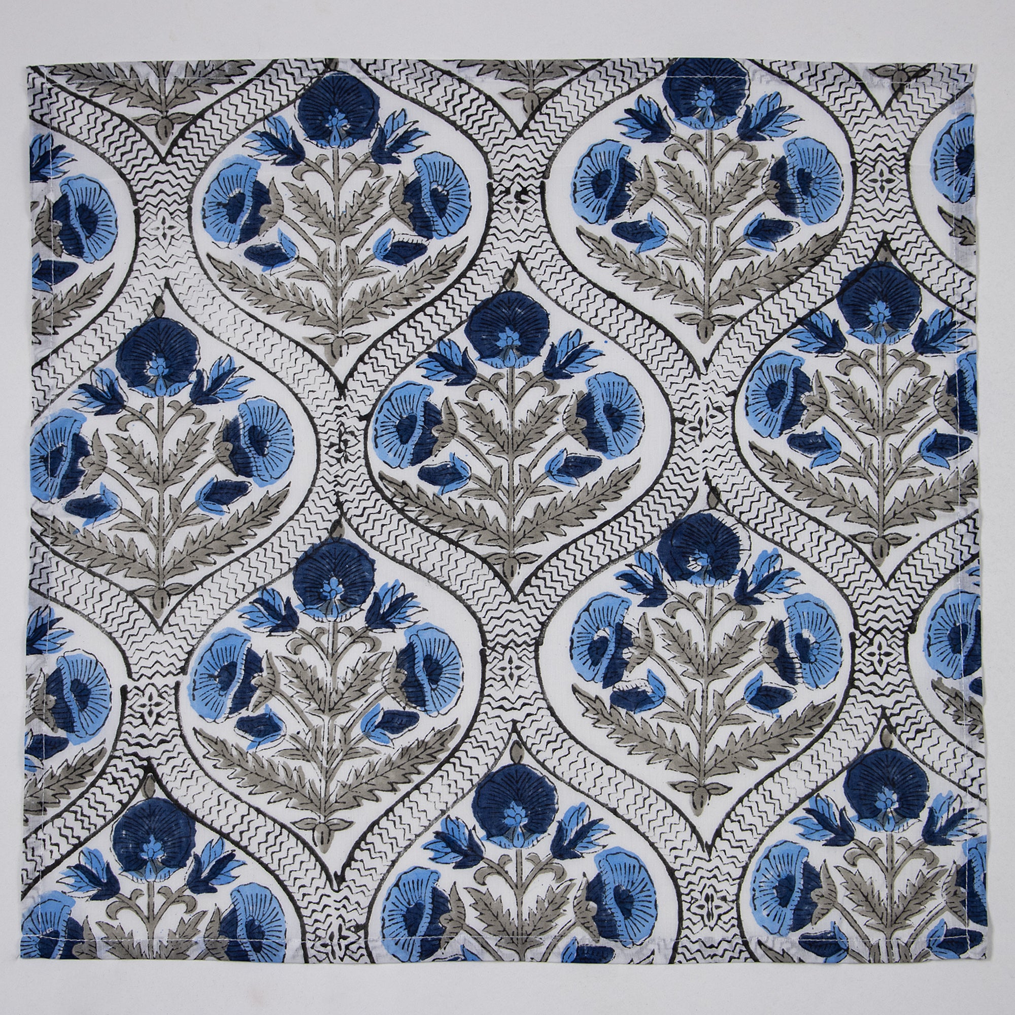 Handmade Floral Printed Cotton Cloth Napkins