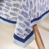 Fish Print Soft Cotton Dining Table Cover