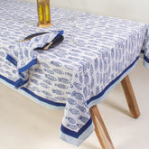 Fish Print Soft Cotton Dining Table Cover