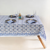 Cotton Table Cloth 6 Seater Table Clothes with Napkins