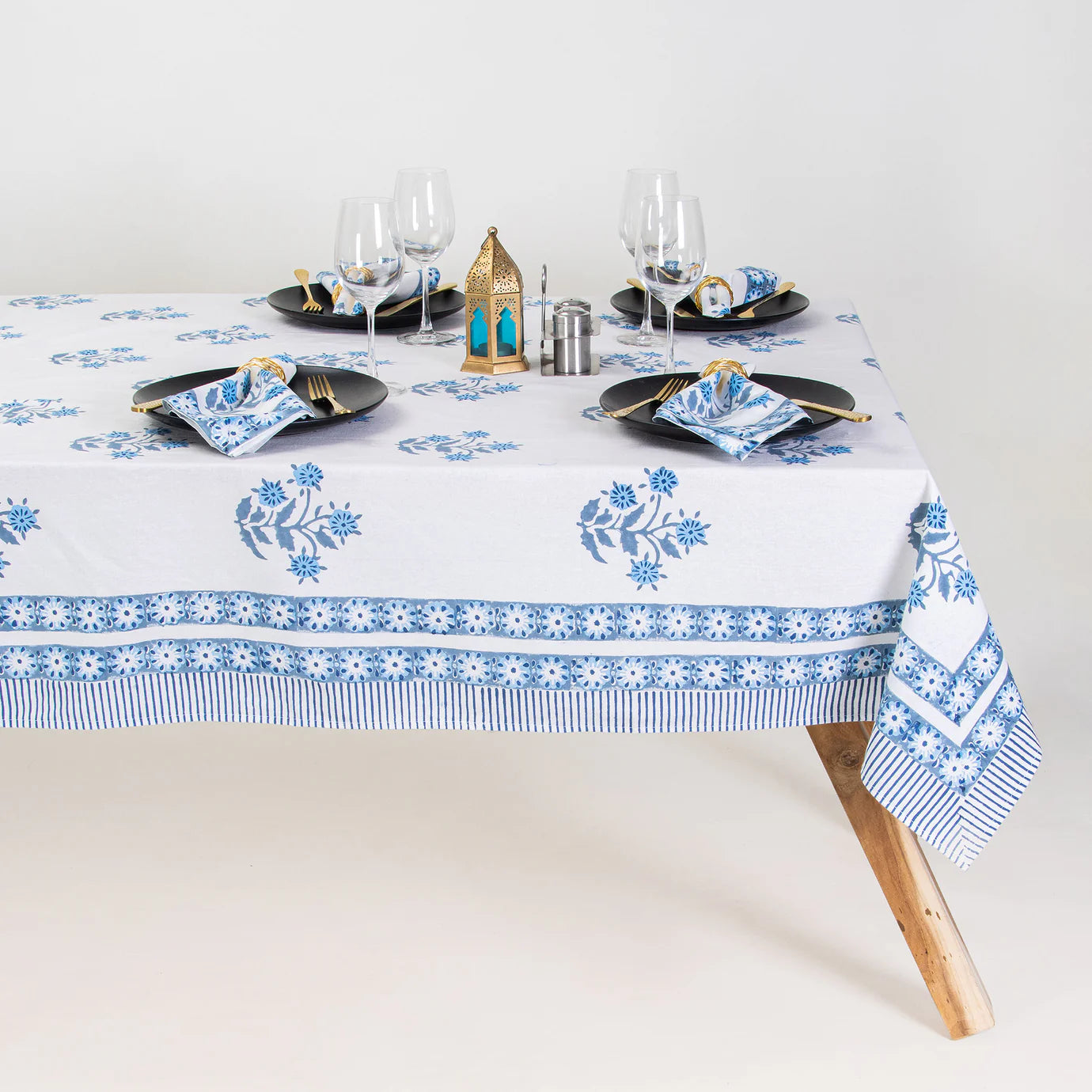 Indian Hand Block Print Dining Table Cover