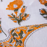 Stylish Stoles Mustard Palm Hand Block Print