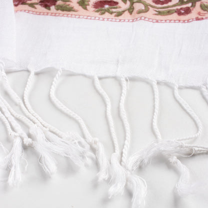 Handmade Breathable Indian Printed Linen Stole