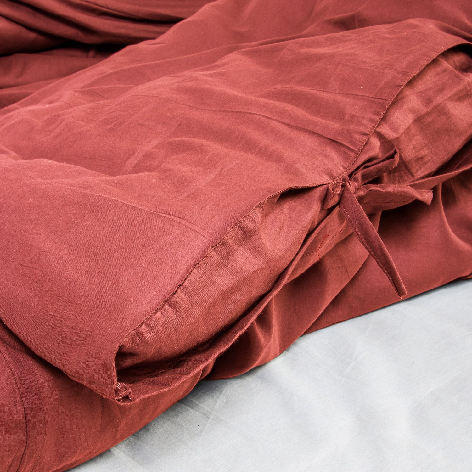 Solid Organic Cotton Duvet Cover With Pillow Cover
