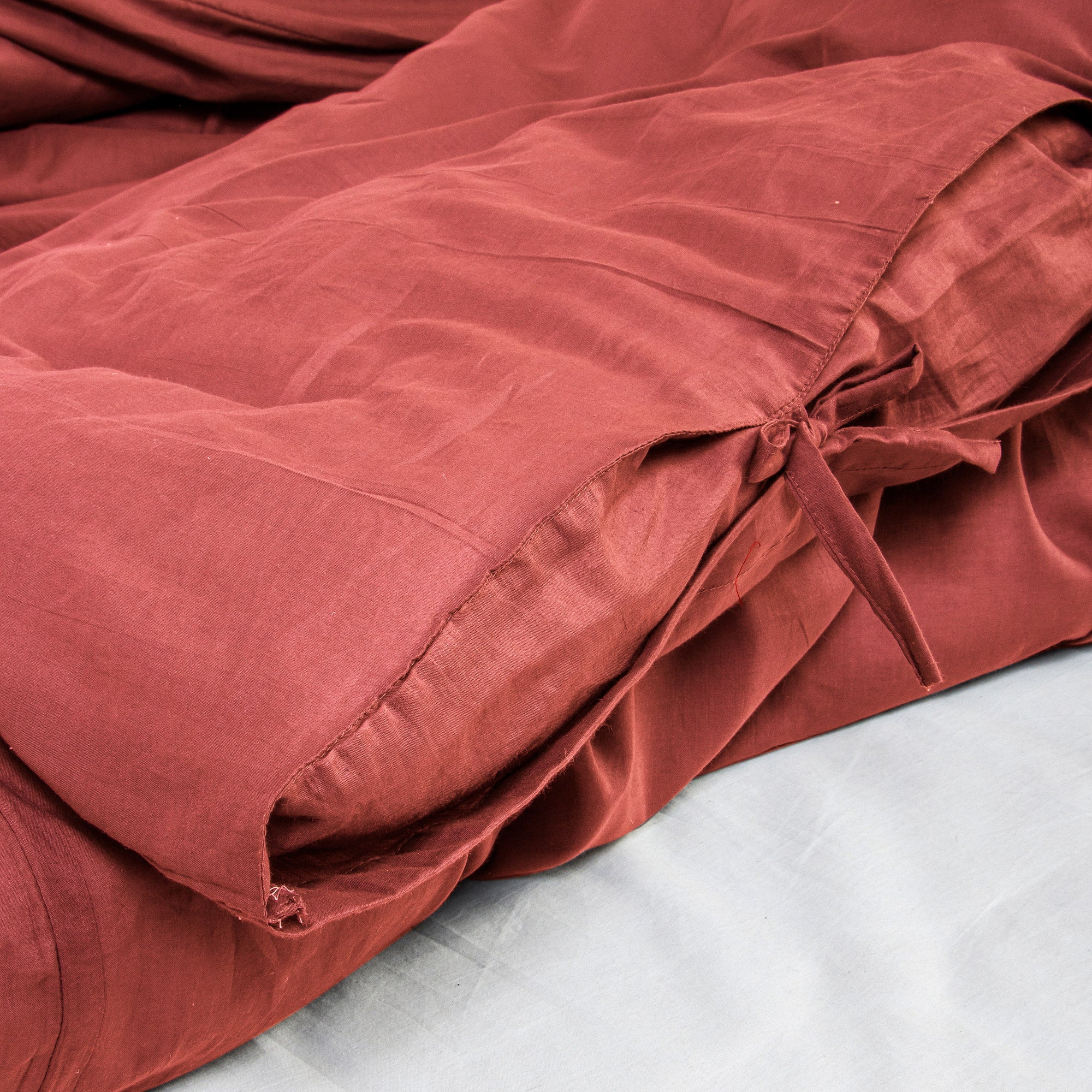 Solid Organic Cotton Duvet Cover With Pillow Cover