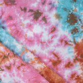 Hand dyed Organic Cotton Tie Dye Fabric
