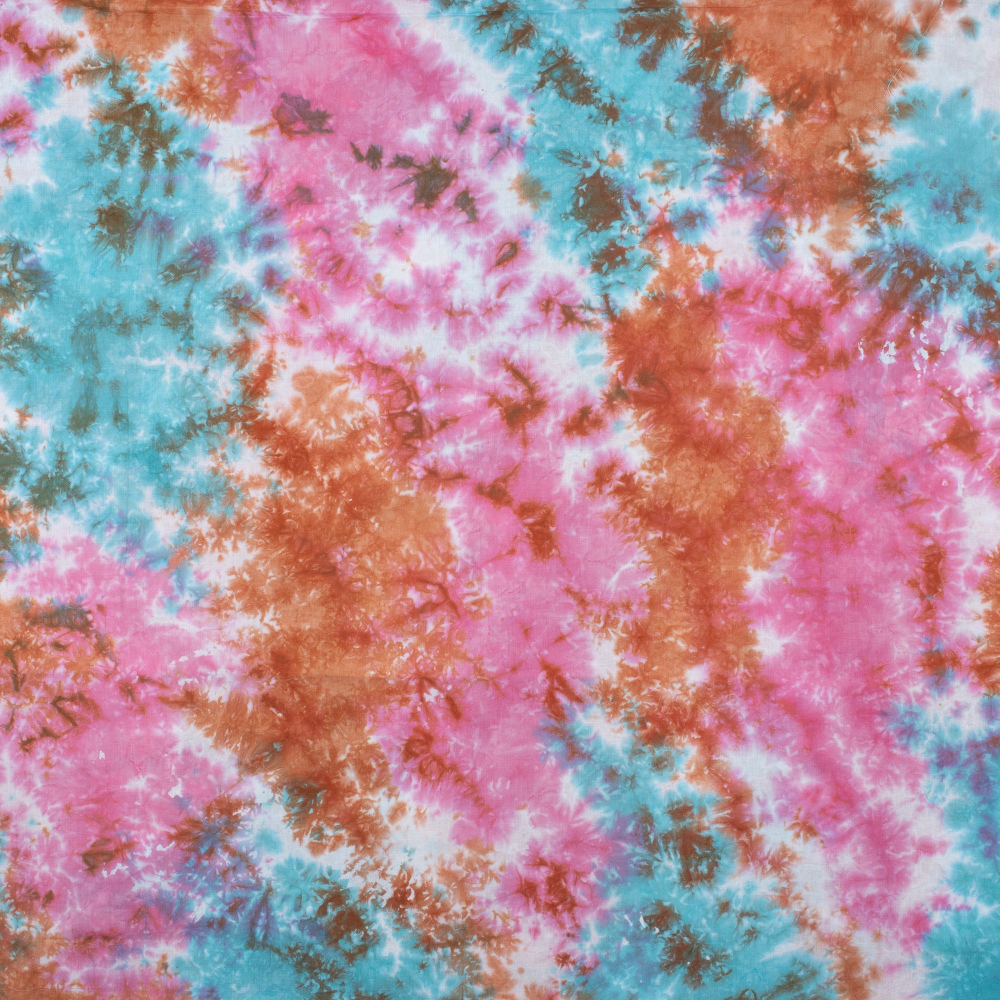 Hand dyed Organic Cotton Tie Dye Fabric