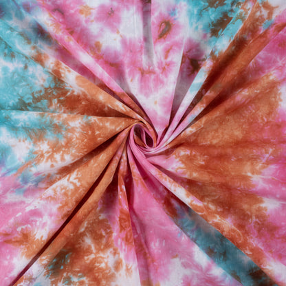 Hand dyed Organic Cotton Tie Dye Fabric