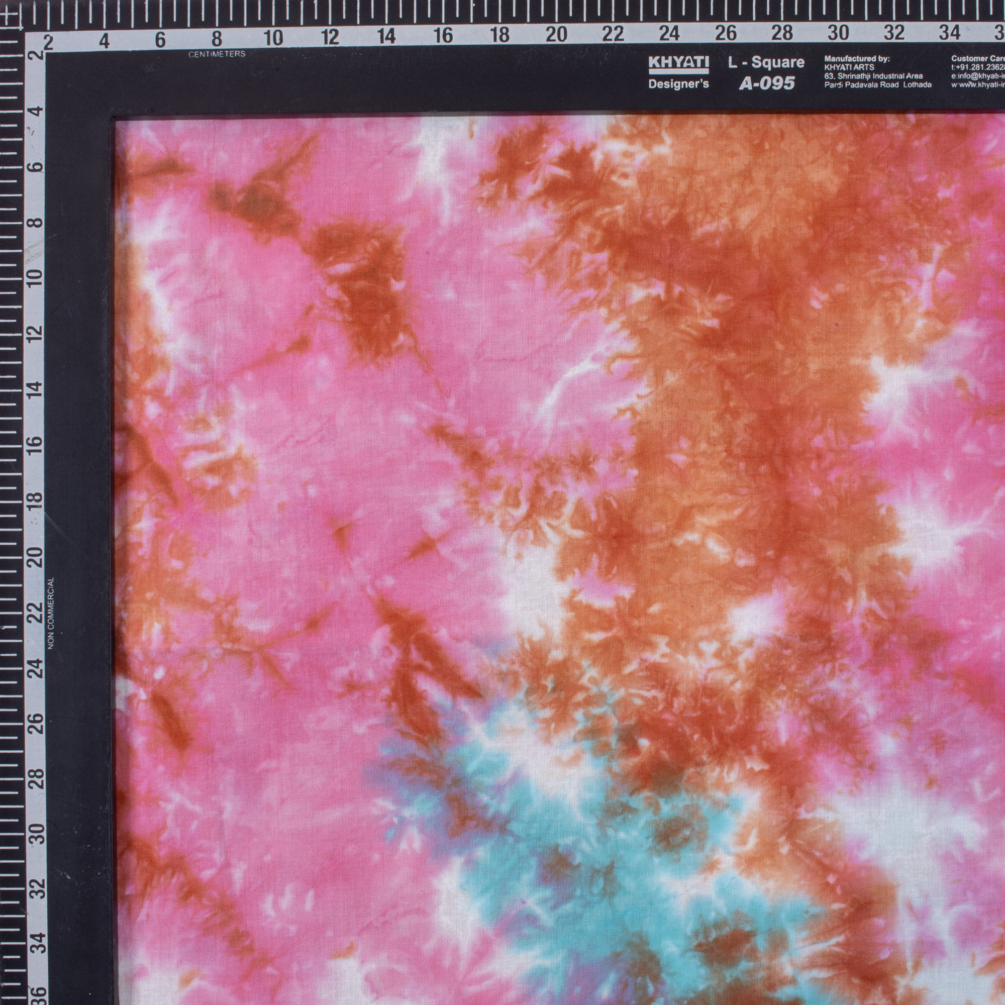 Hand dyed Organic Cotton Tie Dye Fabric