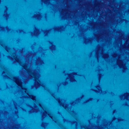 Handmade Dark Blue Tie Dye Shibori Fabric