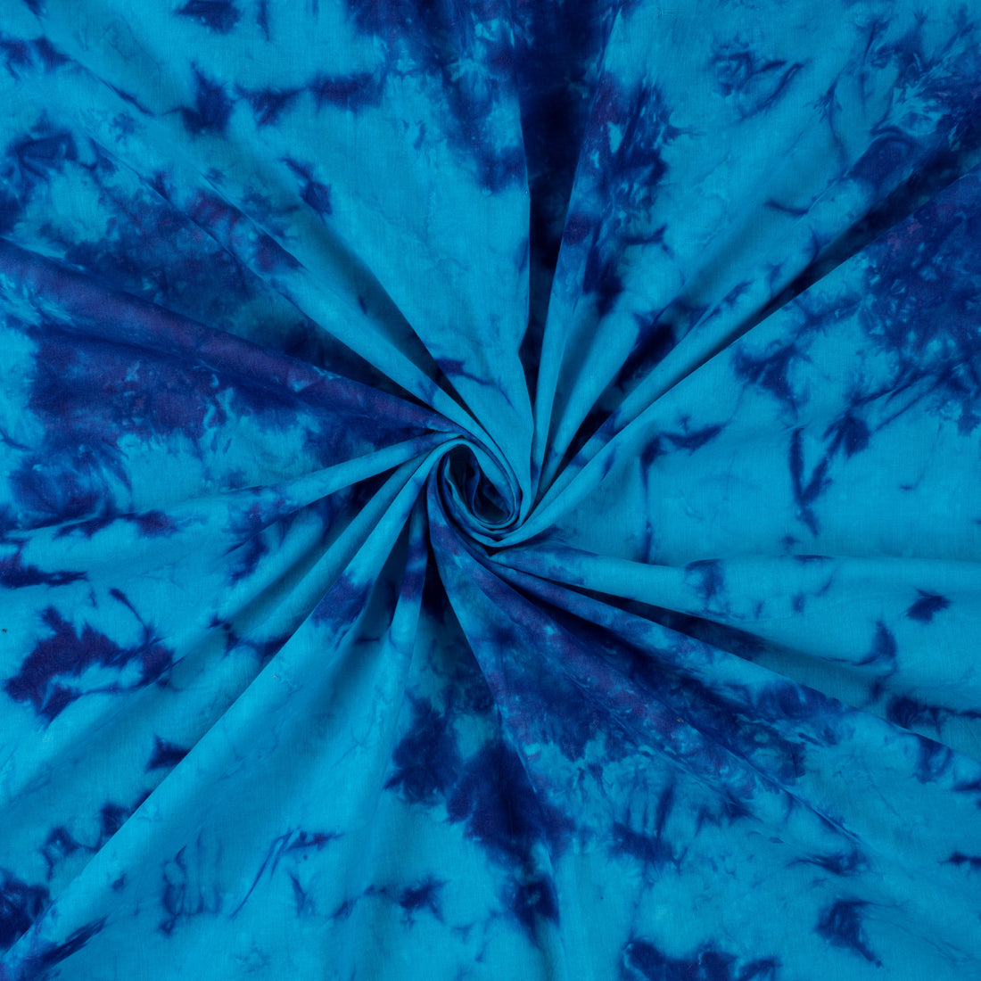 Handmade Dark Blue Tie Dye Shibori Fabric