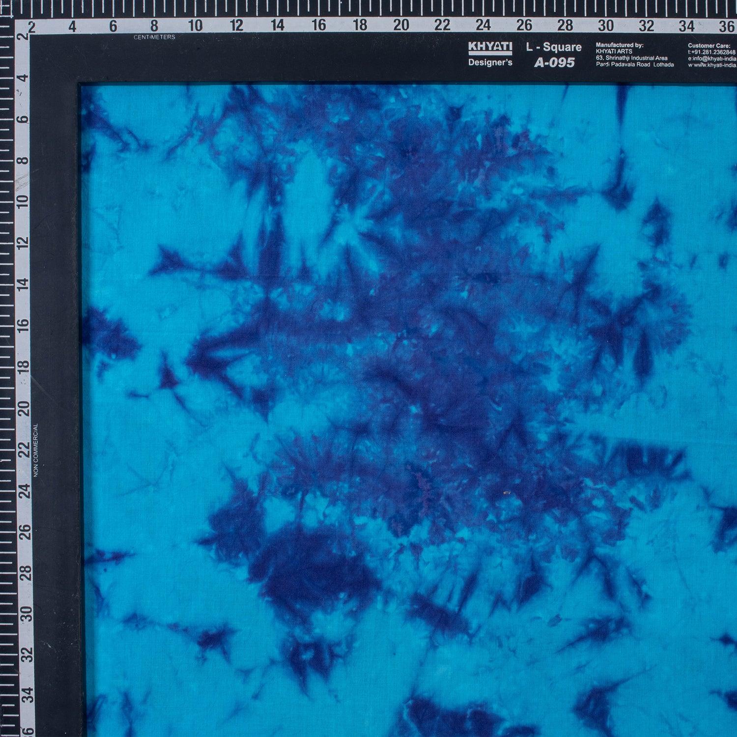 Handmade Dark Blue Tie Dye Shibori Fabric