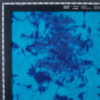 Handmade Dark Blue Tie Dye Shibori Fabric