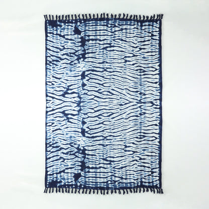 Handmade Indigo Blue 100% Cotton Sofa Throw Blankets