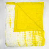 Tie Dye Lemon Jaipuri Razai Single Bed