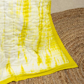 Tie Dye Lemon Jaipuri Razai Single Bed